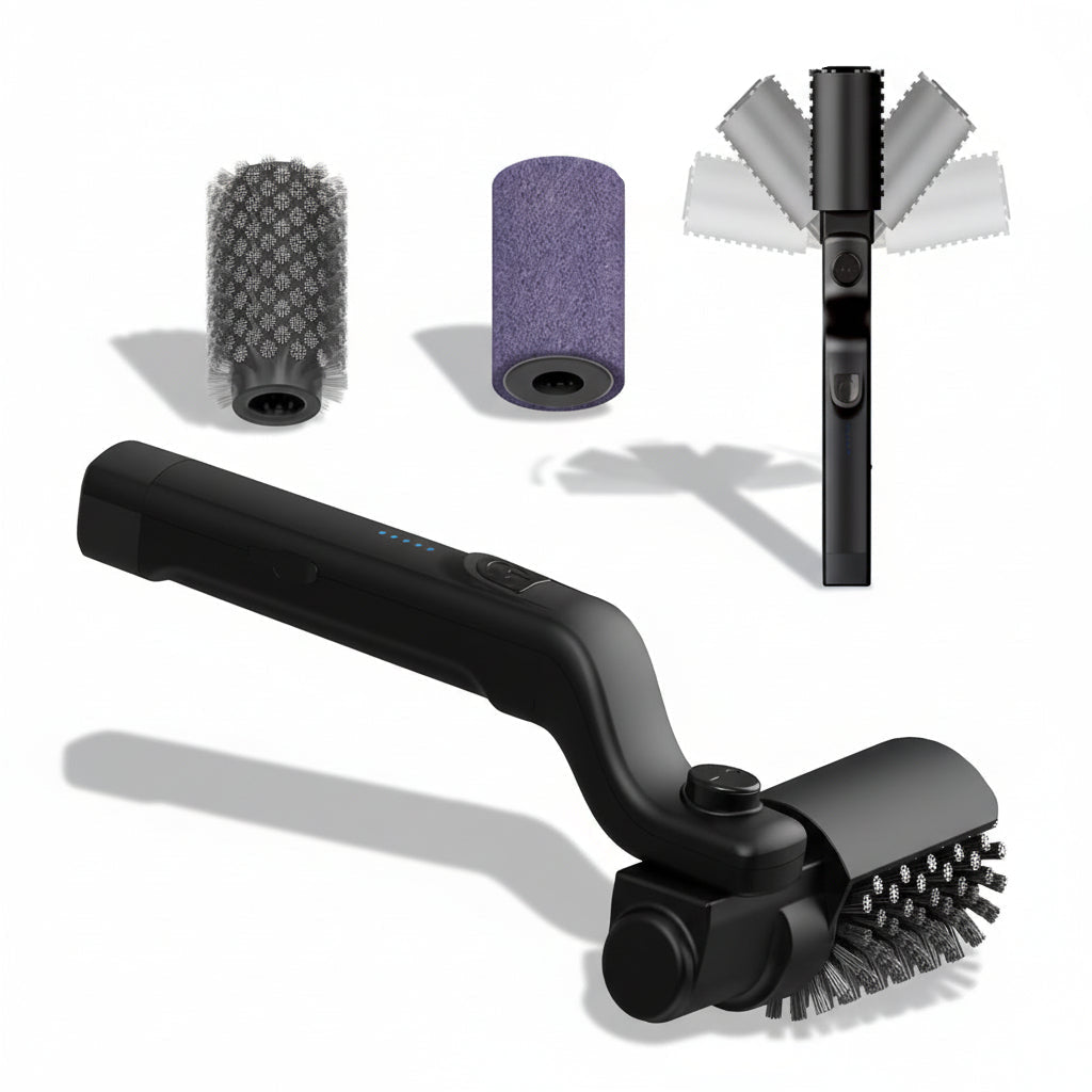 Rechargeable Electric Grill Brush With Durable Stainless Steel Handle | Temsk
