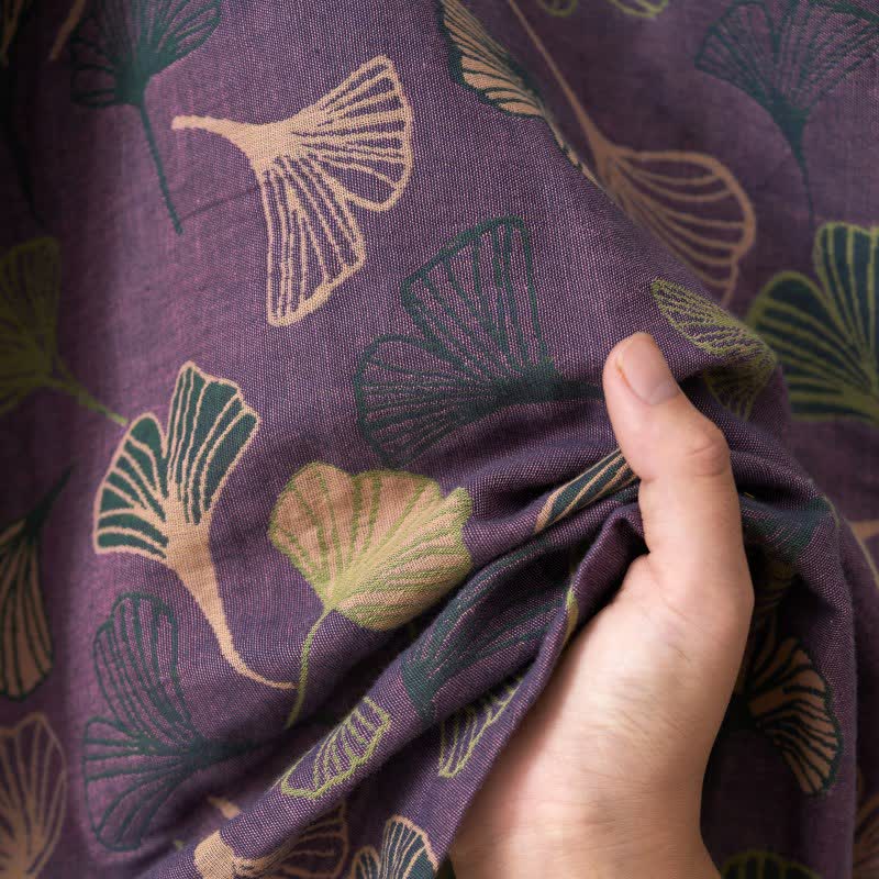 KomiLeaf Reversible Organic Cotton Kimono Bathrobe For Breathable Comfort | Temsk