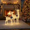 LumenHooves Decorative LED Reindeer Figures For Indoor And Garden Decor | Temsk