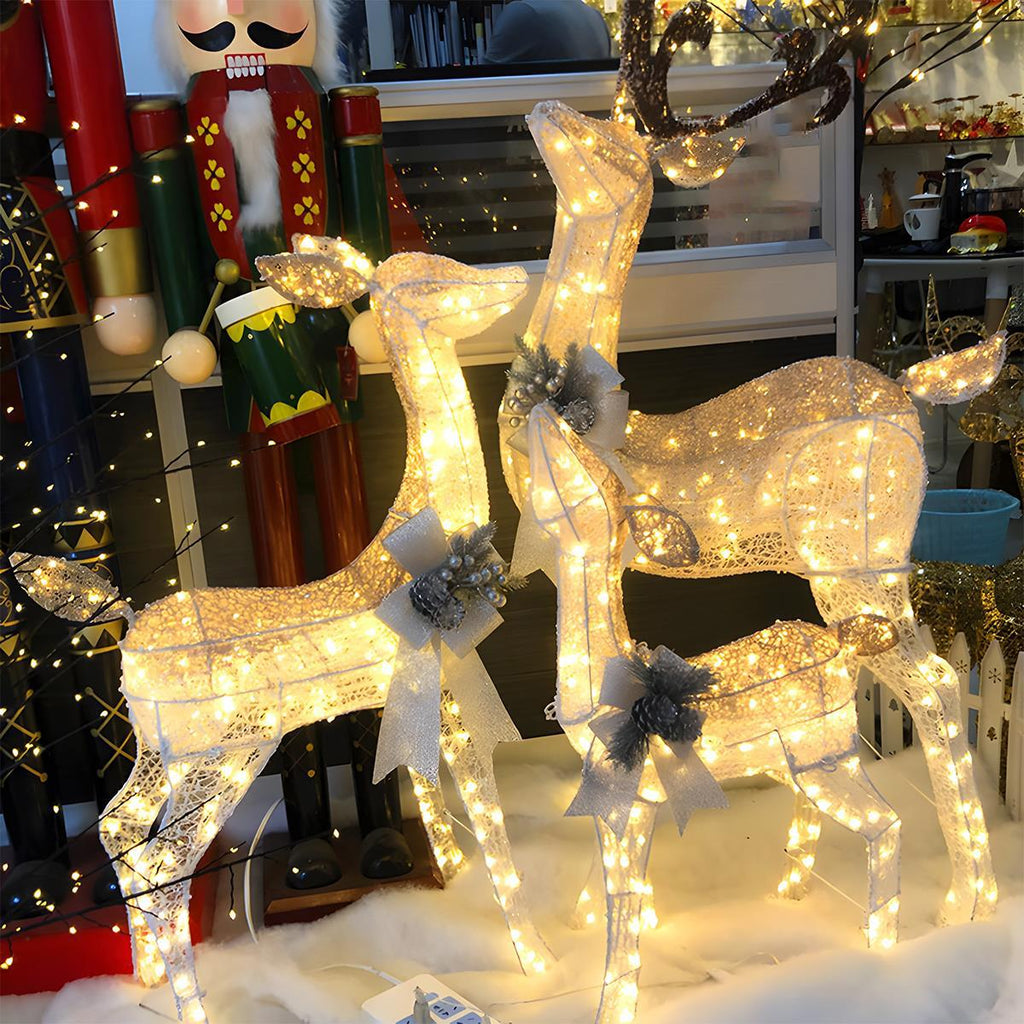 LumenHooves Decorative LED Reindeer Figures For Indoor And Garden Decor | Temsk
