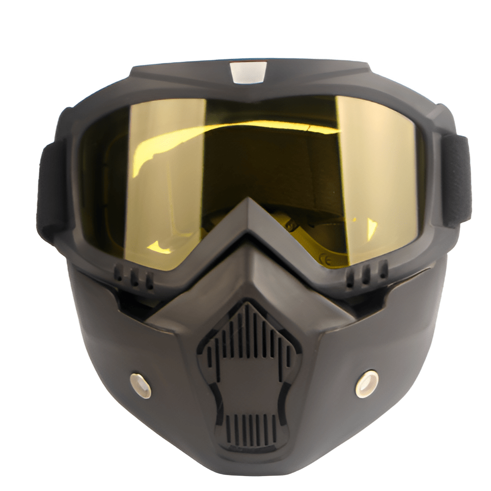 AuroraShield Pro Fuld Ansigts Ski Maske Med Brudsikker TPU Ramme Og Klar PC Linse | Temsk