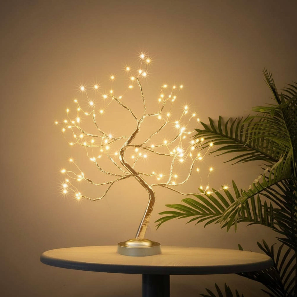 Bonsai Tree Shaped Table Lamp With Warm LED Glow For Cozy Home Decor | Temsk
