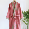 Lightweight Waffle Bathrobe With Retro Style For Quick-Dry Comfort | Temsk