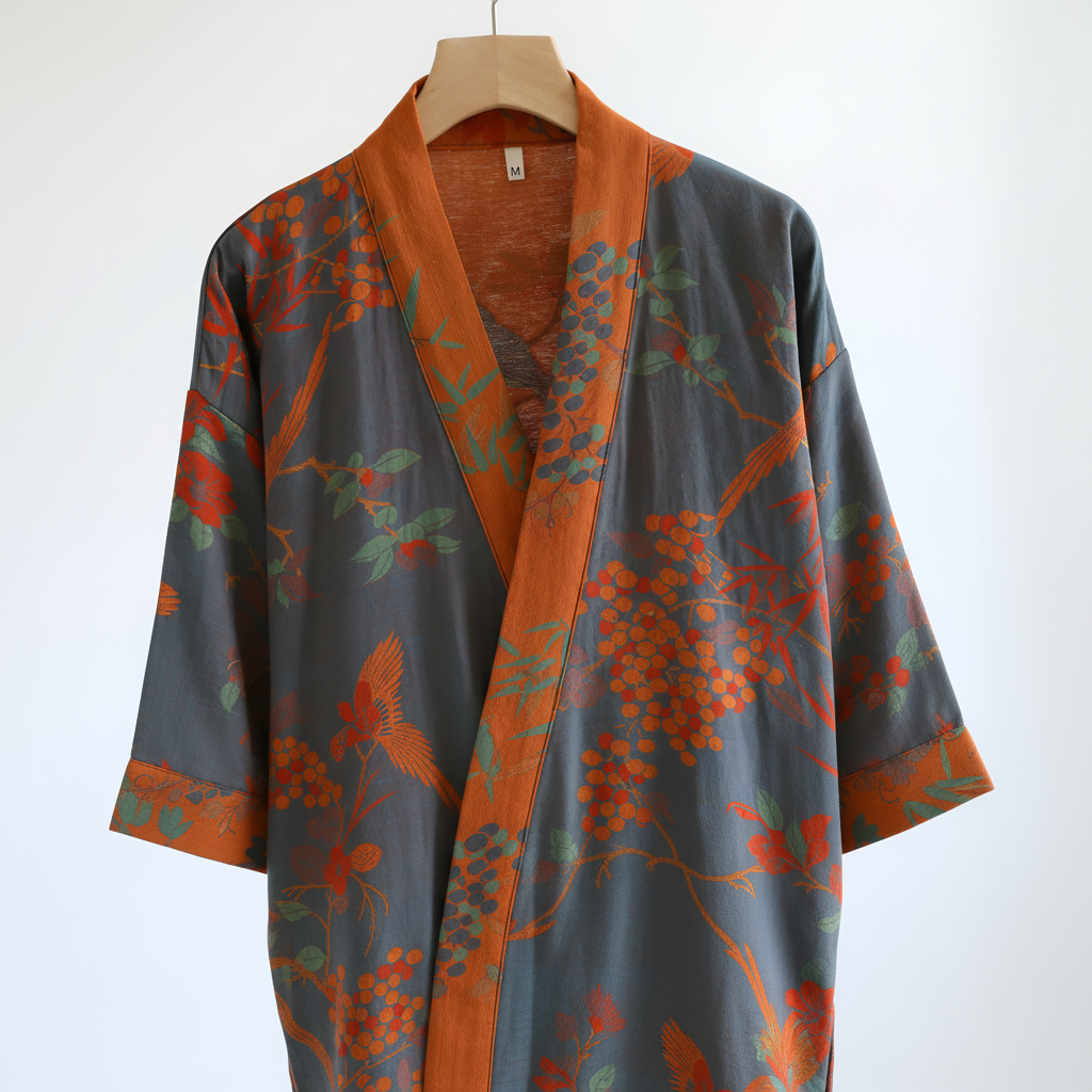 Lightweight Waffle Bathrobe With Retro Style For Quick-Dry Comfort | Temsk