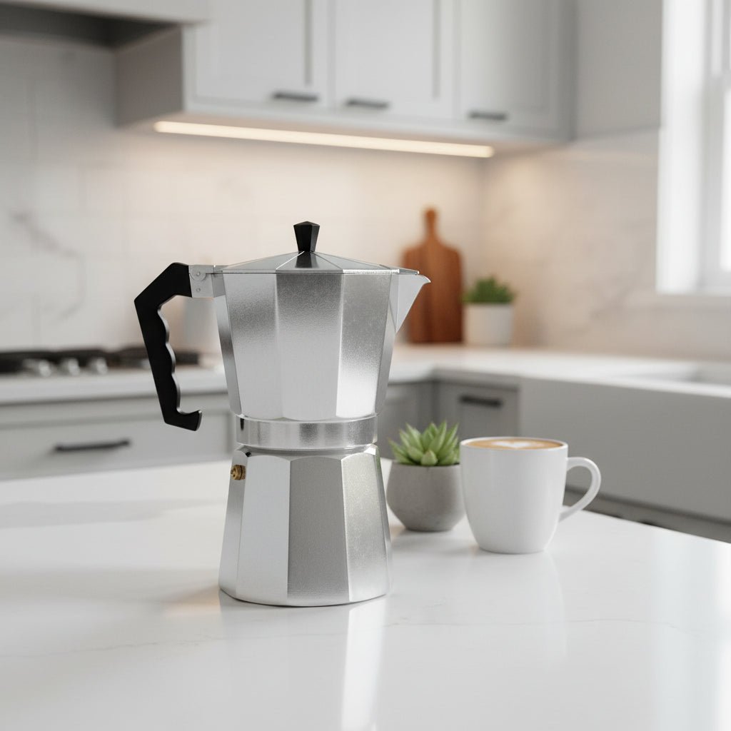 VivaBrew Portable Italian Aluminum Espresso Maker for Intense Aroma | Temsk