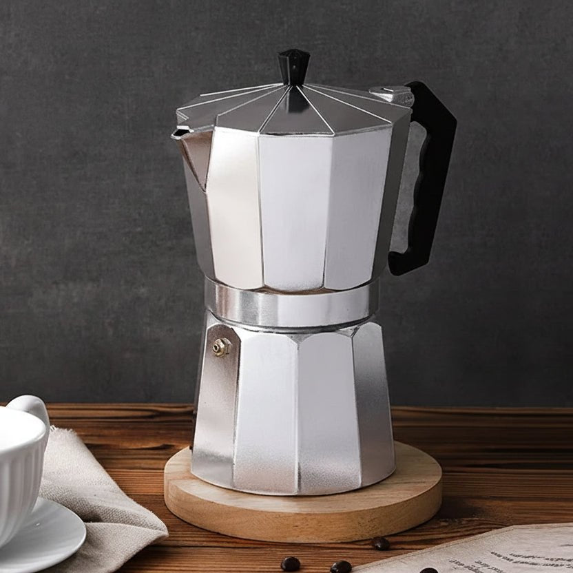 VivaBrew Portable Italian Aluminum Espresso Maker for Intense Aroma | Temsk
