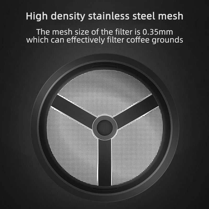 BrewMate Lightweight 450 ml French Press Coffee Maker With Stainless Steel Filter | Temsk