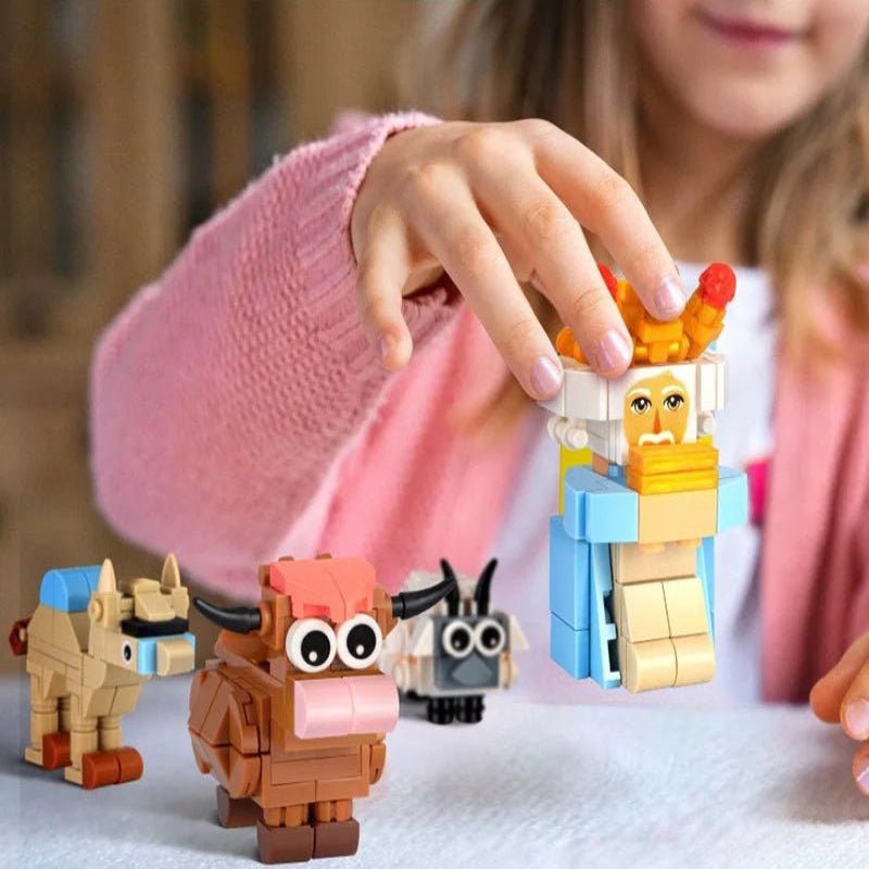 ArtisanJoy Advent Calendar Nativity Build Set For Families 24 Blocks | Temsk