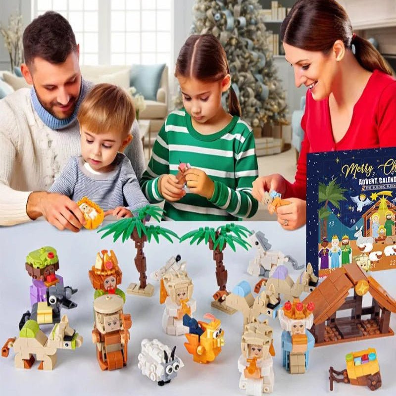 ArtisanJoy Advent Calendar Nativity Build Set For Families 24 Blocks | Temsk