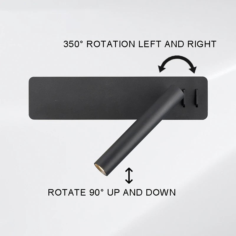 TwirlNova Rotatable LED Lamp For Flexible Bed Lighting | Temsk