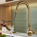 NovaFlow Kitchen Faucet With Pull-Out Function In Antique Bronze And Touch Sensor | Temsk