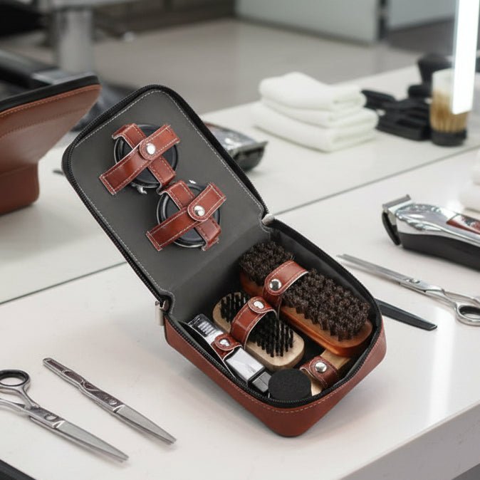 Aurelium LeatherCare Premium 9-Piece Shoe Care Set for Durable Leather | Temsk