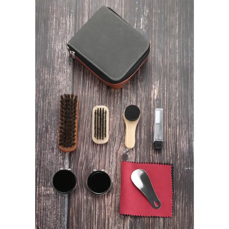 Aurelium LeatherCare Premium 9-Piece Shoe Care Set for Durable Leather | Temsk