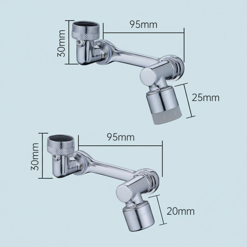 Copper Rotating Faucet Extender With Splash Filter Aerator | Temsk