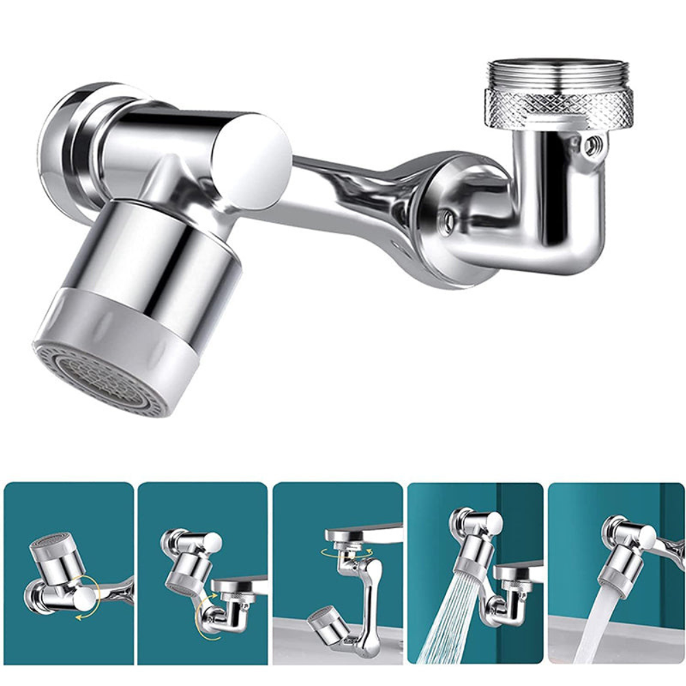 Copper Rotating Faucet Extender With Splash Filter Aerator | Temsk