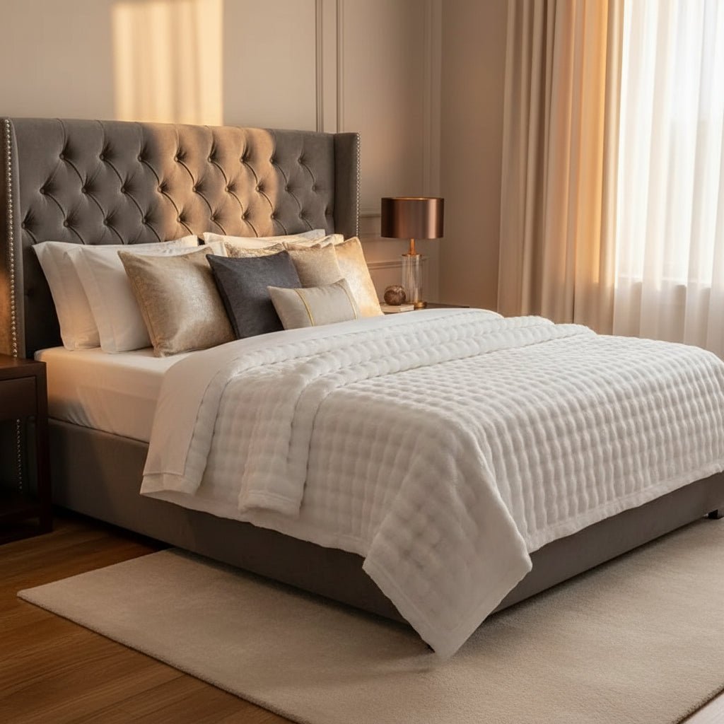CozyNest 3D Bubble Plush Blanket For All Seasons At Home | Temsk