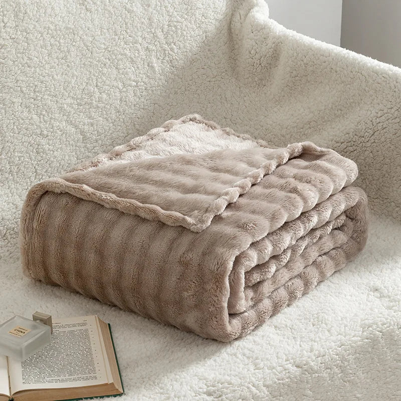 CozyNest 3D Bubble Plush Blanket For All Seasons At Home | Temsk