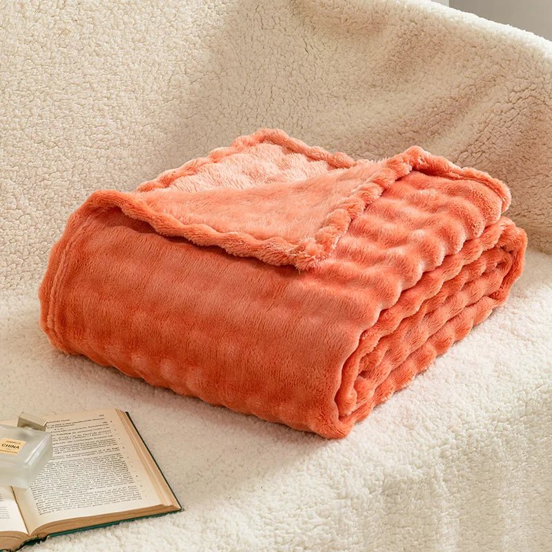 CozyNest 3D Bubble Plush Blanket For All Seasons At Home | Temsk