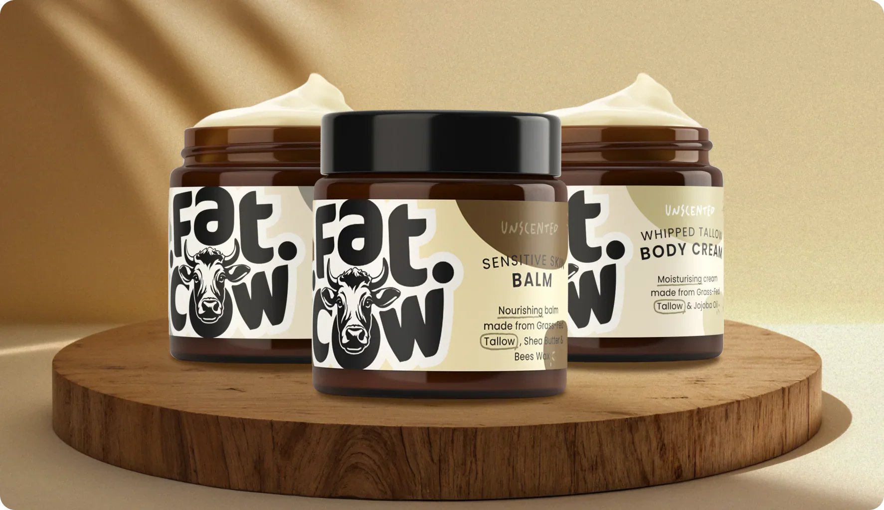 Grass-Fed Tallow Face & Body Cream Set | Temsk