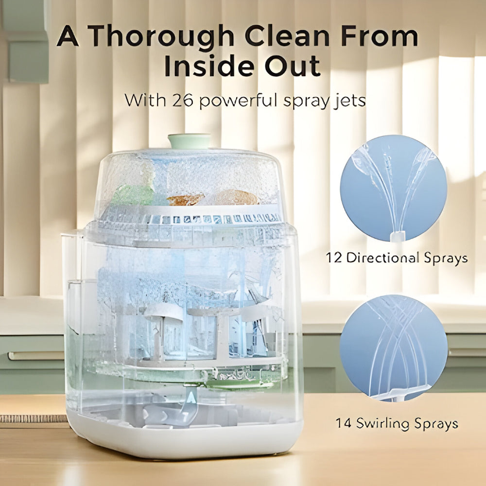 Countertop Electric Baby Bottle Washer And Feeding Cleaner | Temsk