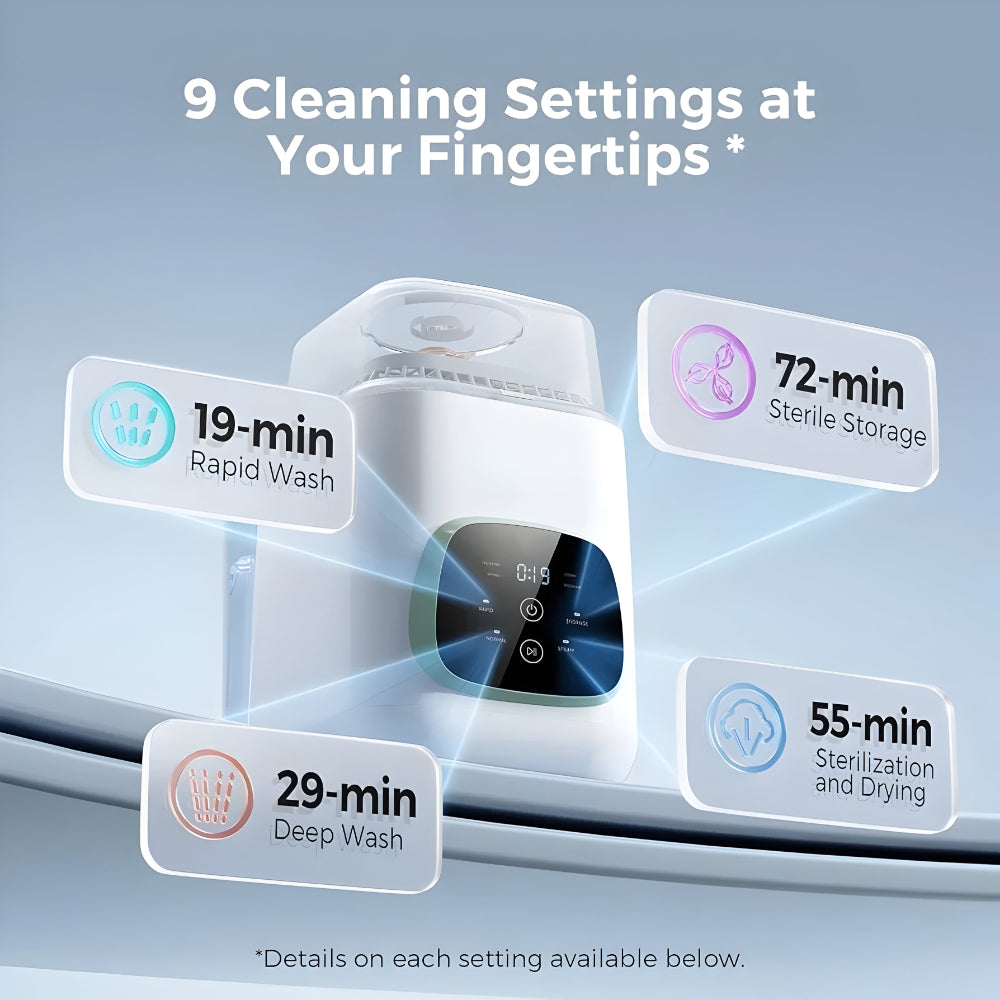 Countertop Electric Baby Bottle Washer And Feeding Cleaner | Temsk