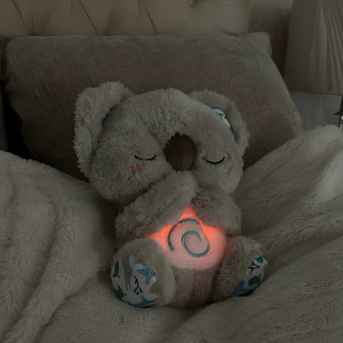 Cuddly Bear Plush With Soothing Breathing Light For Babies Temsk