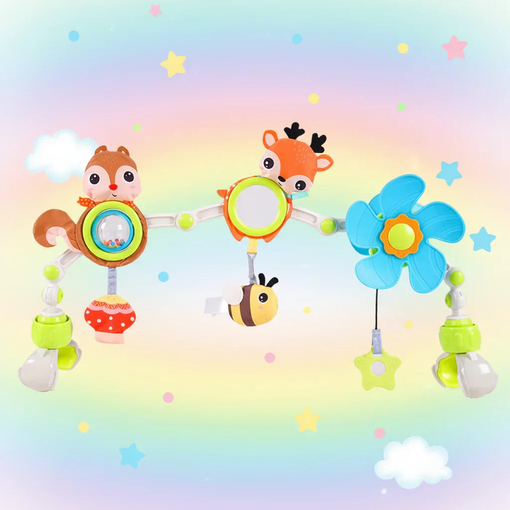 Stroller Arch Toy Set for Sensory Play and Travel Fun | Temsk