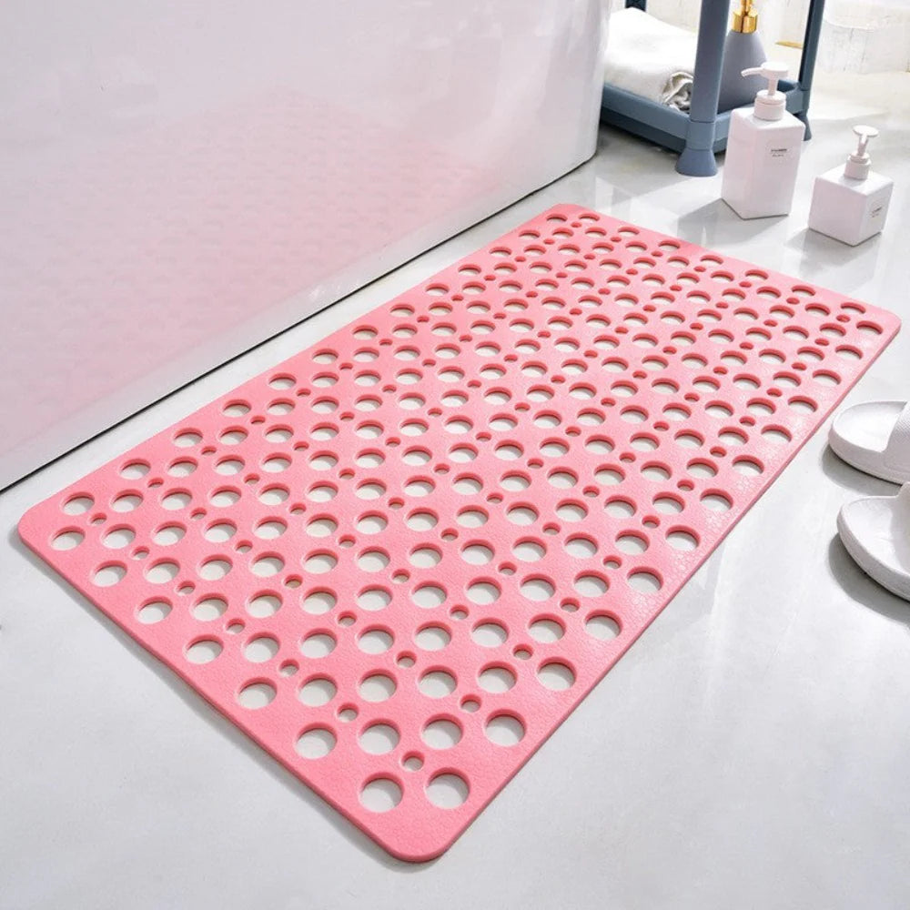 PVC Bath Mat With Suction Cups And Drain Holes For Shower Floor | Temsk
