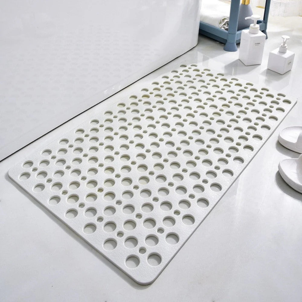 PVC Bath Mat With Suction Cups And Drain Holes For Shower Floor | Temsk