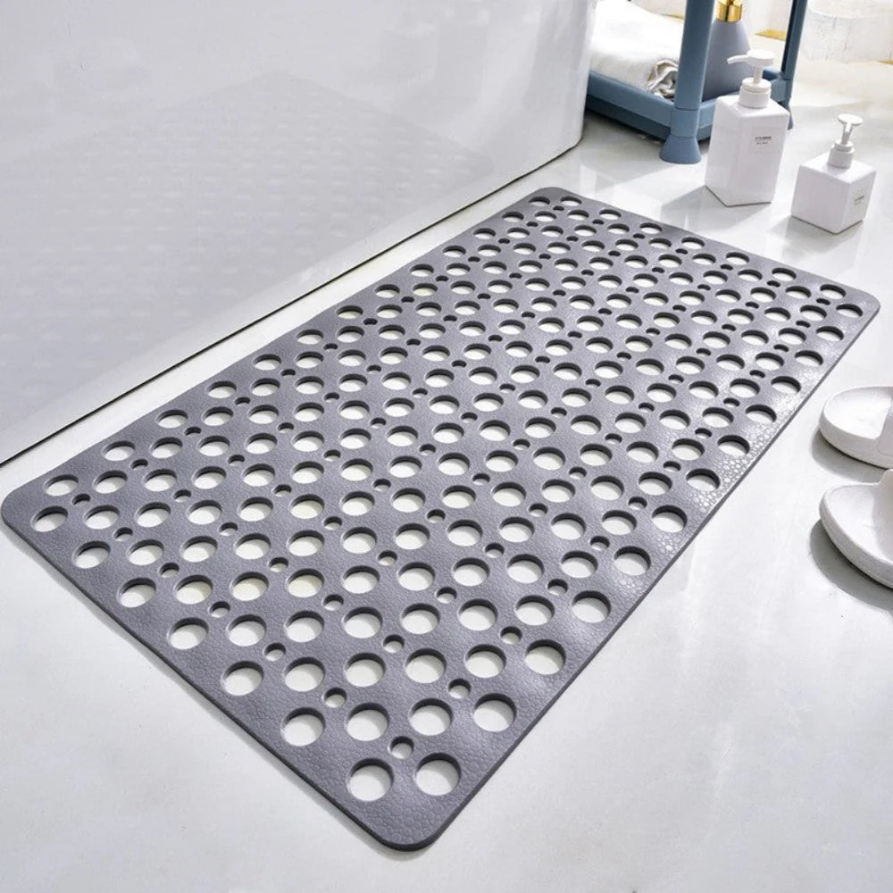 PVC Bath Mat With Suction Cups And Drain Holes For Shower Floor | Temsk