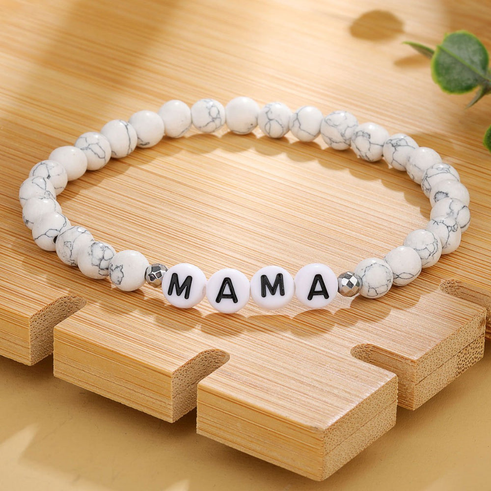 Personalized Name Letter Bead Bracelet For Mother's Day Gift | Temsk