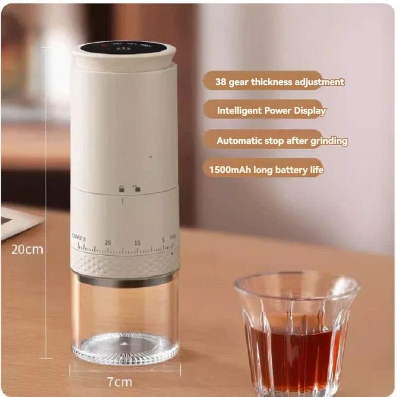 PulseGrind Electric Coffee Grinder With 38 Grinding Levels And USB-C Charging | Temsk