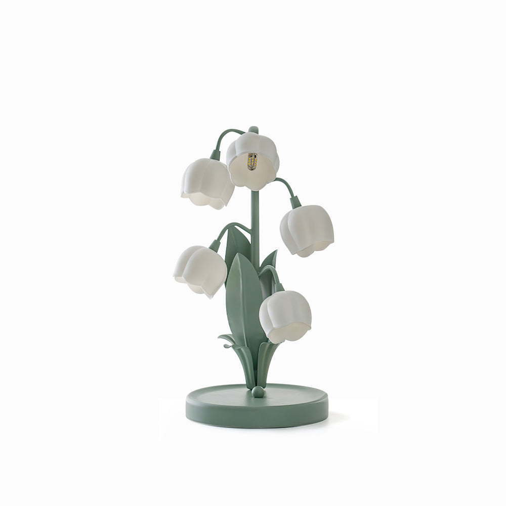 Glockenorchideen-Tischlampe, zarte florale Innenbeleuchtung | Temsk