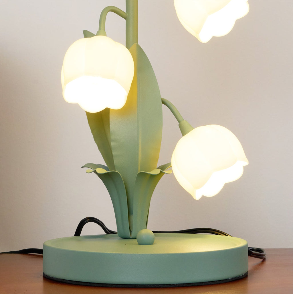 Glockenorchideen-Tischlampe, zarte florale Innenbeleuchtung | Temsk