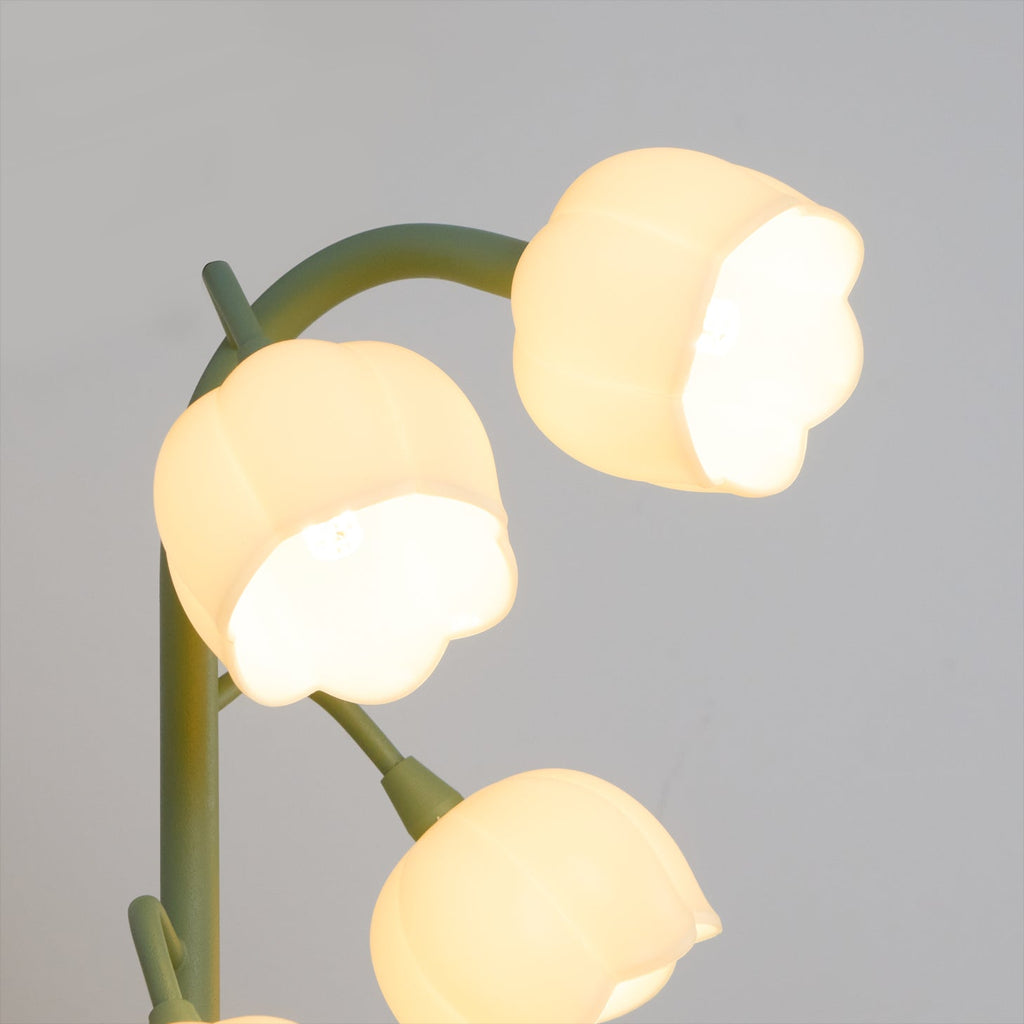 Glockenorchideen-Tischlampe, zarte florale Innenbeleuchtung | Temsk