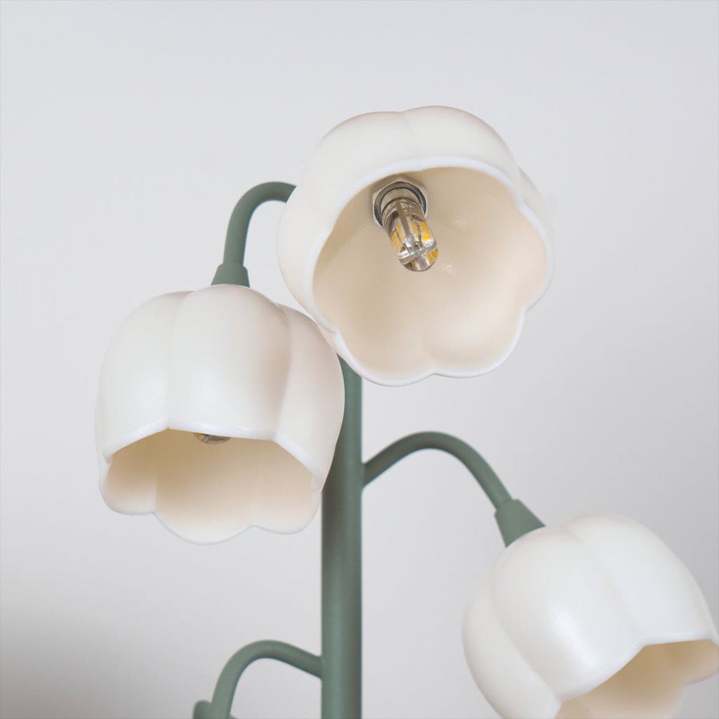Glockenorchideen-Tischlampe, zarte florale Innenbeleuchtung | Temsk