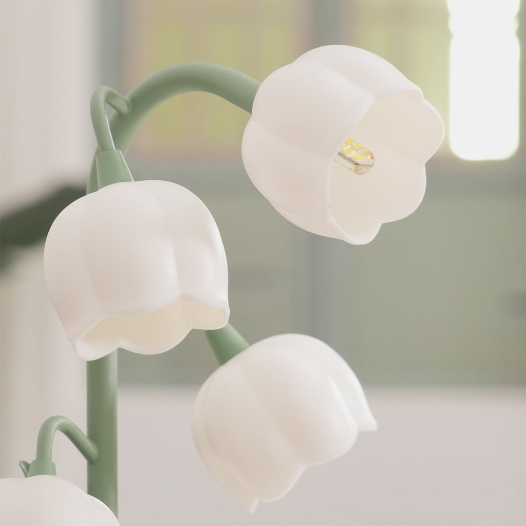 Glockenorchideen-Tischlampe, zarte florale Innenbeleuchtung | Temsk