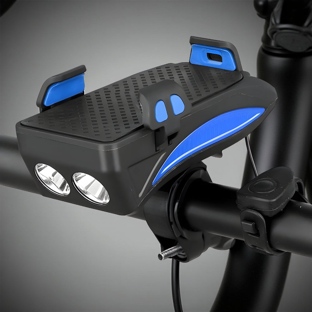 All In One Bike Light With Phone Mount Horn And Power Bank | Temsk