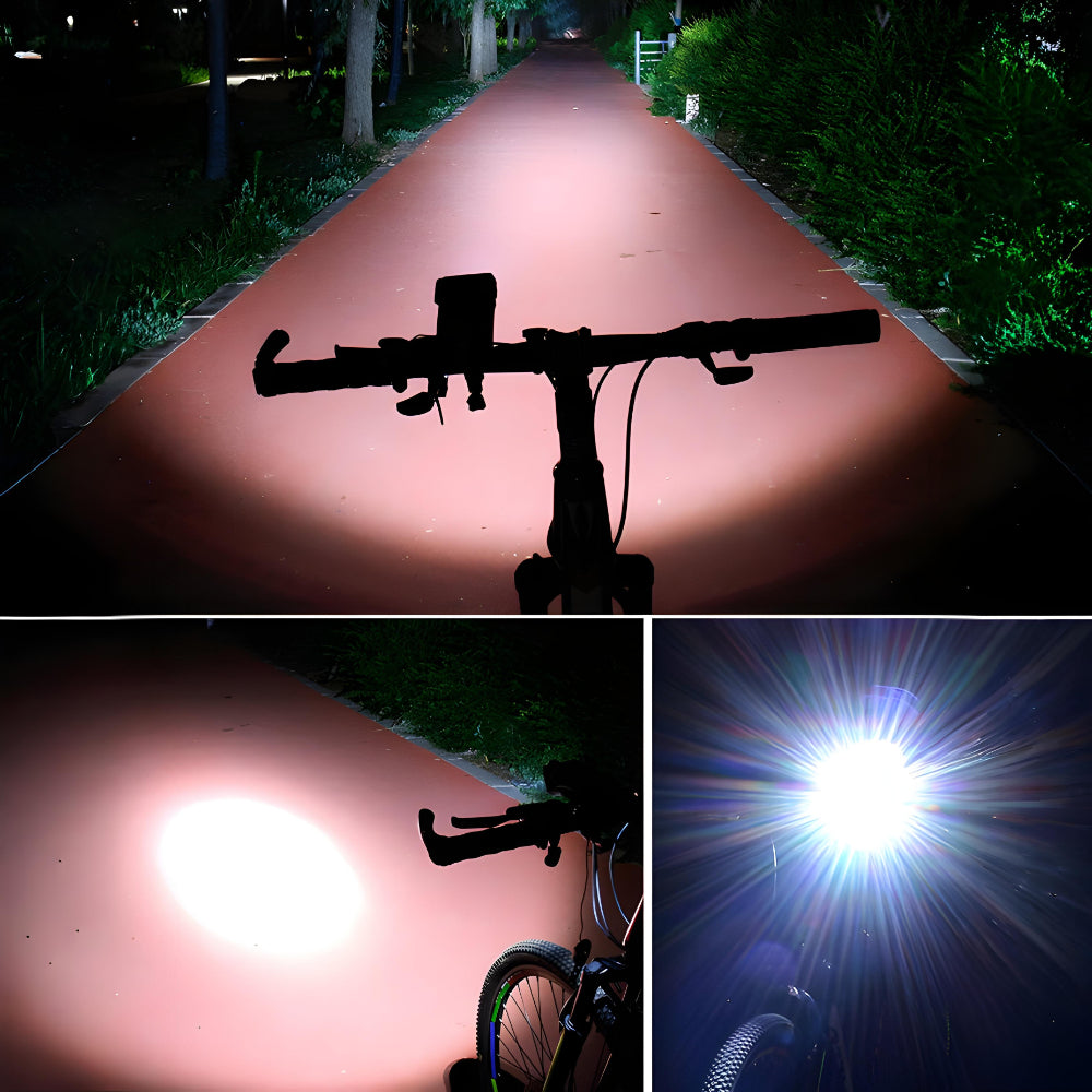 All In One Bike Light With Phone Mount Horn And Power Bank | Temsk