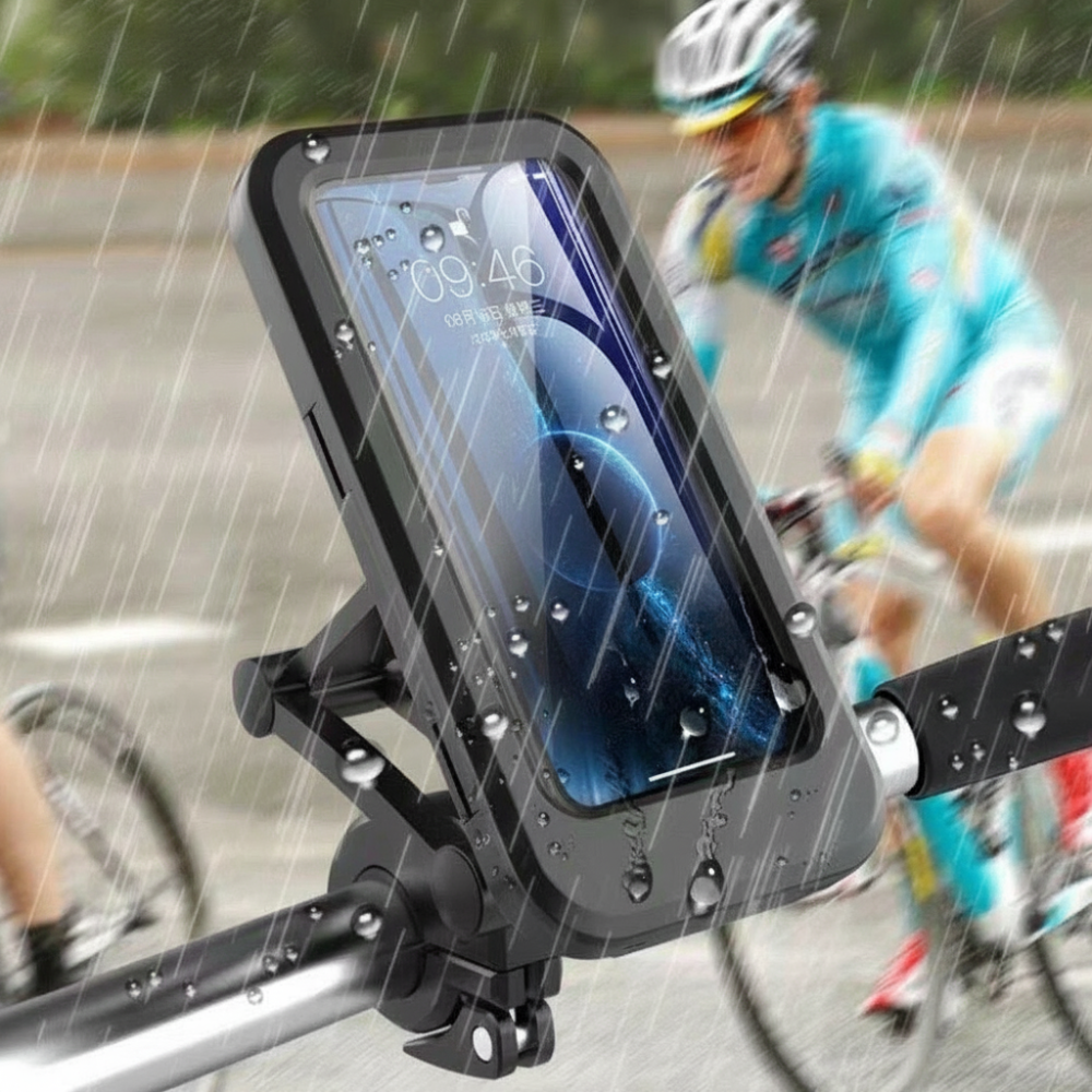 Waterproof Bike Phone Holder With 360 Degree Rotating Mount | Temsk