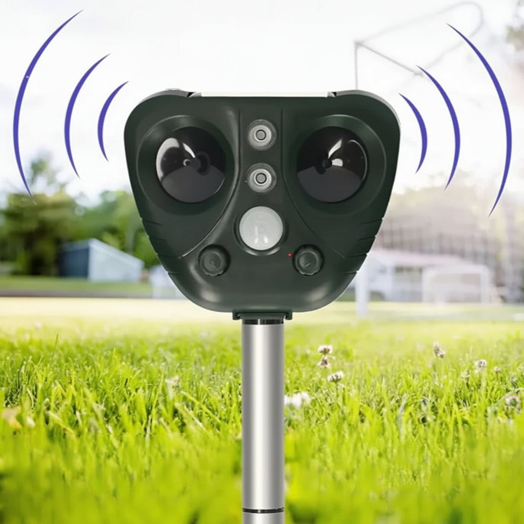 Solarbetriebener Ultraschall-Vogelscheuchen für Garten und Hof | Temsk
