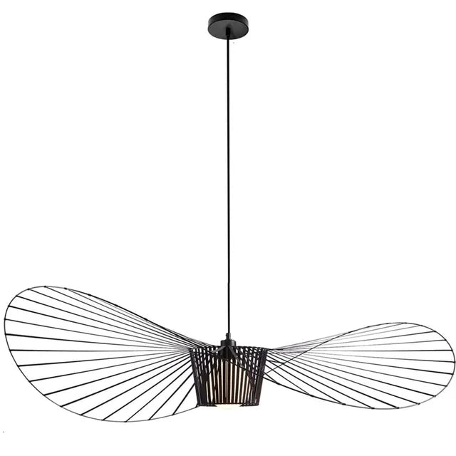 LuminaForge Pendant Light In Black Hat Finish For Living Spaces | Temsk