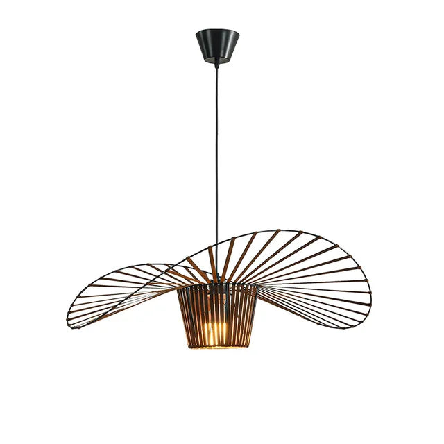 LuminaForge Pendant Light In Black Hat Finish For Living Spaces | Temsk