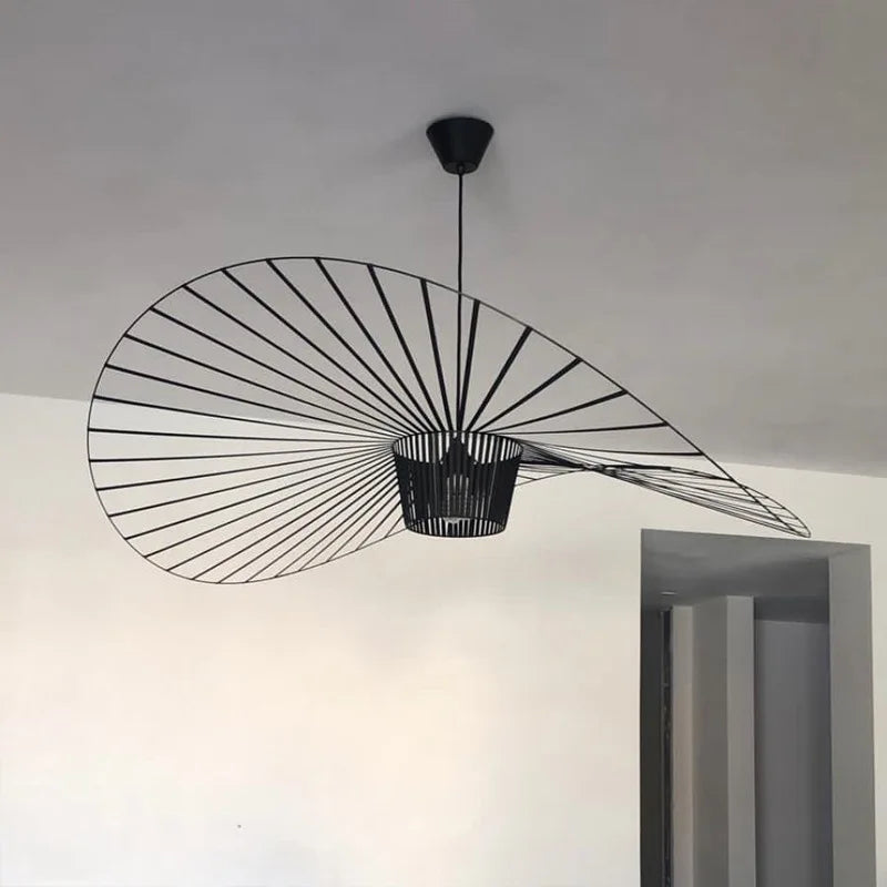LuminaForge Pendant Light In Black Hat Finish For Living Spaces | Temsk