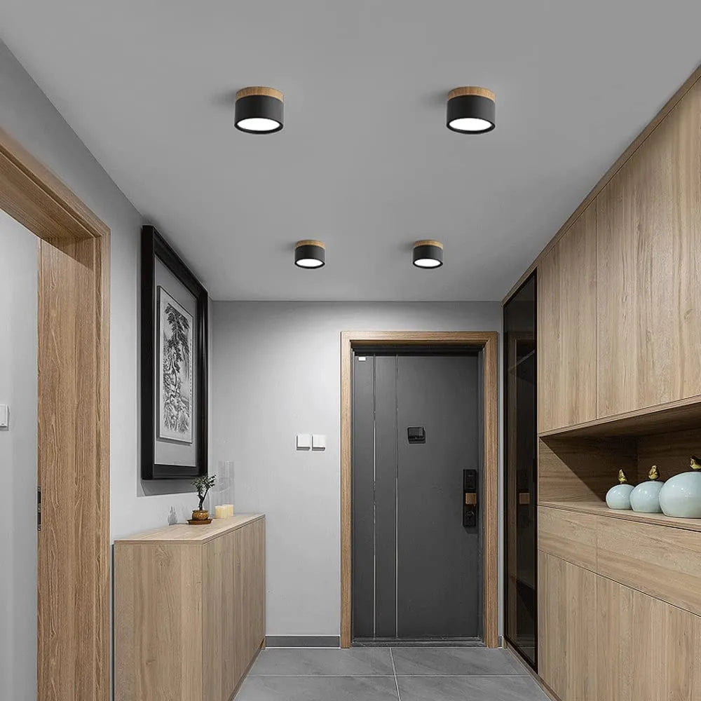 Virel Nordic LED Ceiling Light Minimalist Cylindrical Fixture | Snurv | Temsk