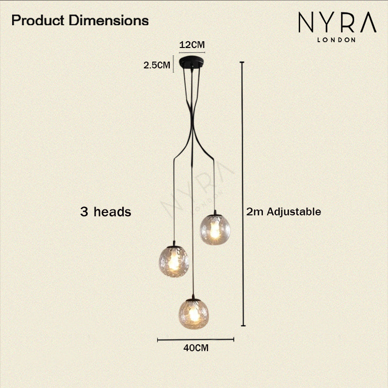 Lyvara Chandelier Modern Pendant Light for Kitchen Dining and Living Rooms | Temsk