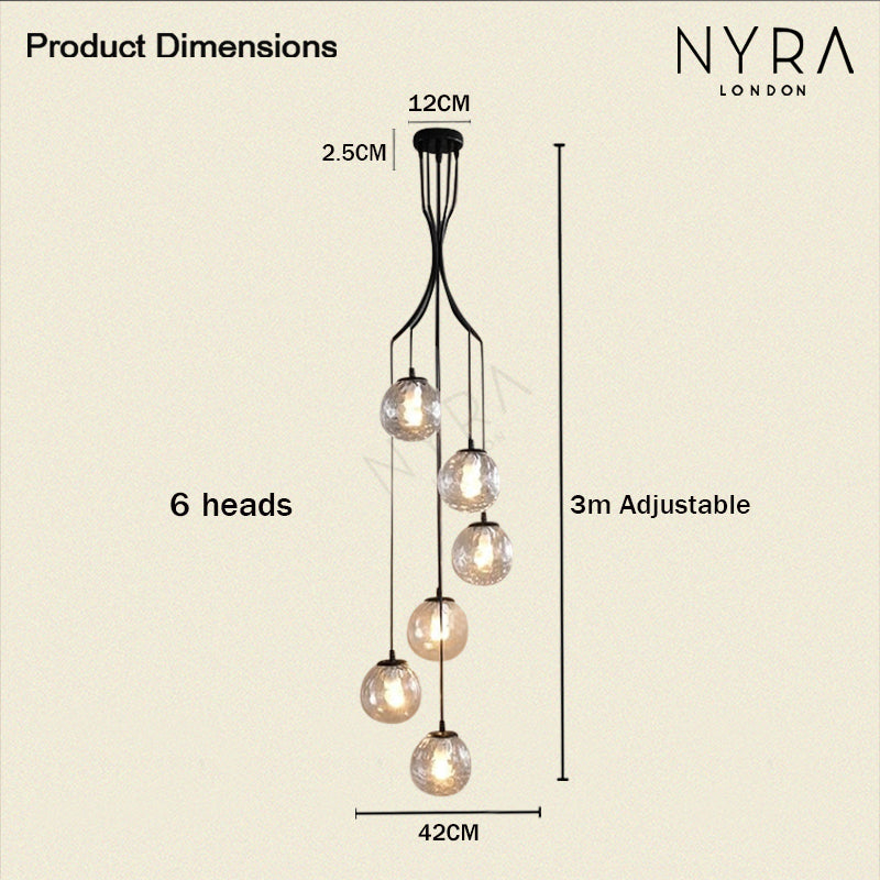 Lyvara Chandelier Modern Pendant Light for Kitchen Dining and Living Rooms | Temsk