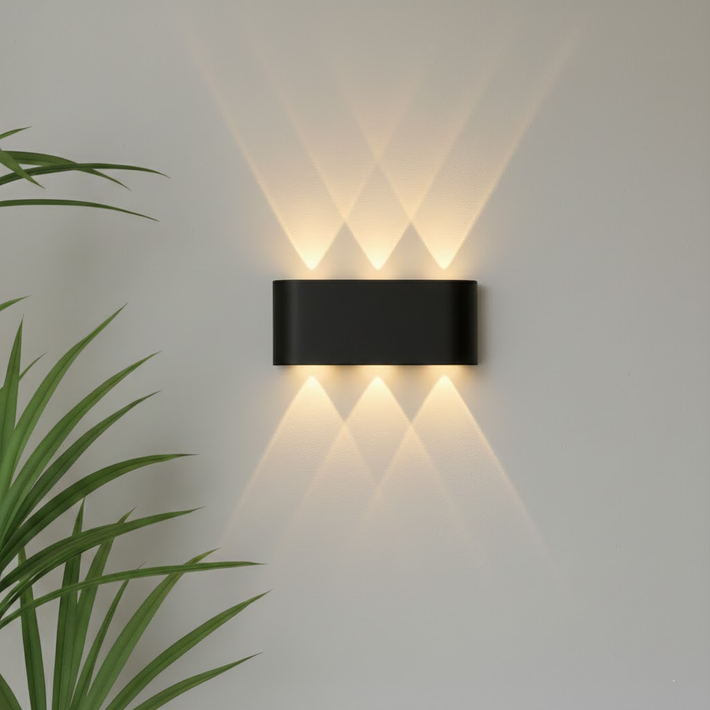 Moderner wasserdichter minimalistischer LED-Wandfluter für Innen- und Außenbeleuchtung | Temsk