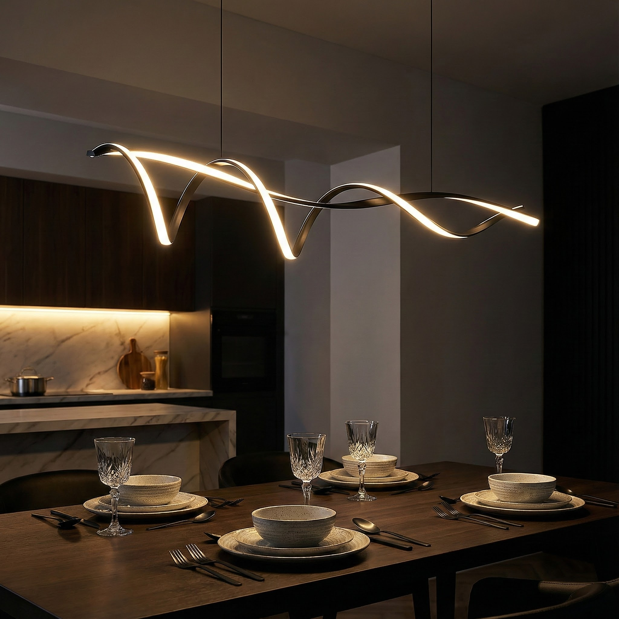 NovaWave Modern LED Overhead Ceiling Light Fixture | Temsk