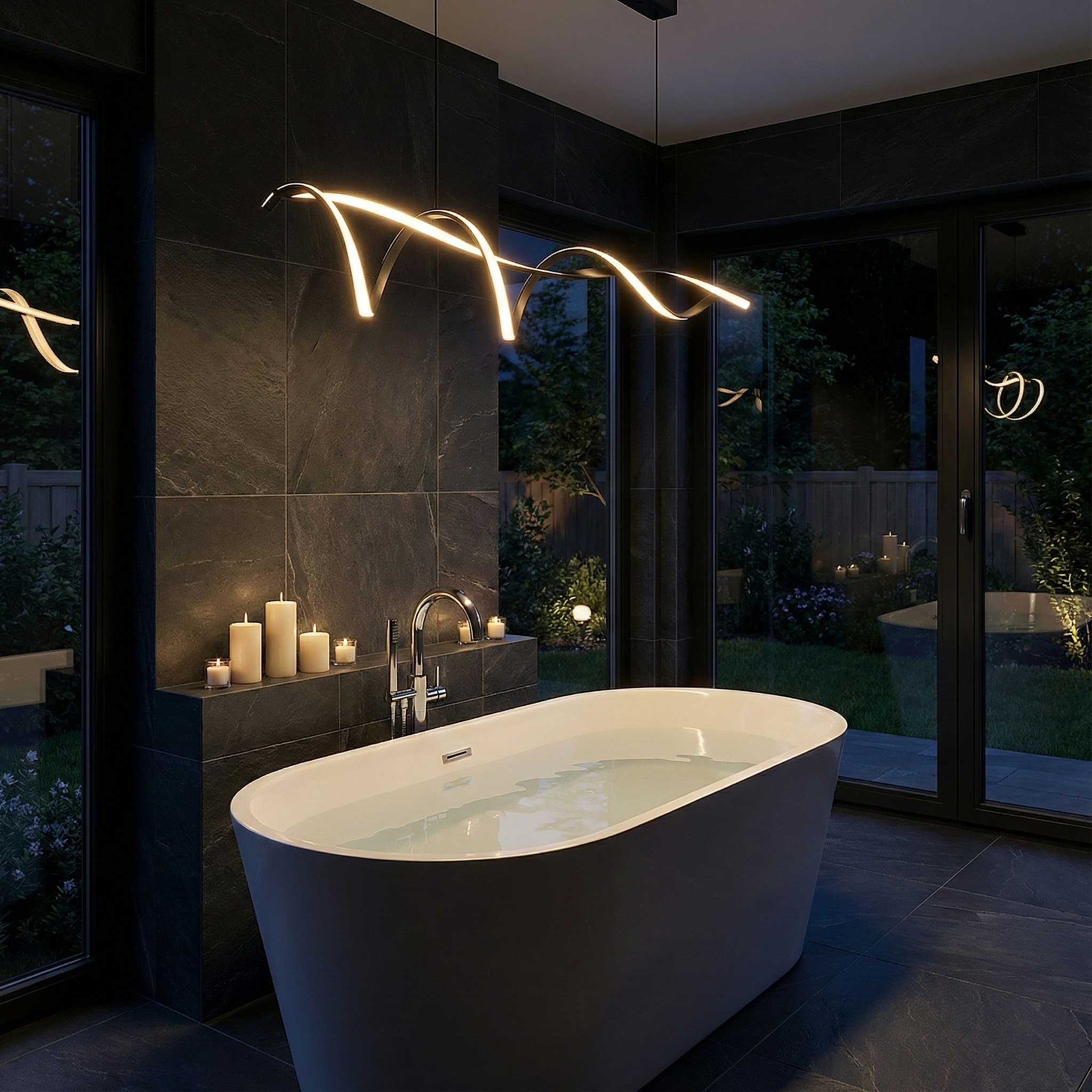 NovaWave Modern LED Overhead Ceiling Light Fixture | Temsk